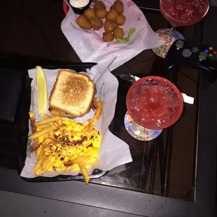 Fried mushroom &amp; grandmas grilled cheese