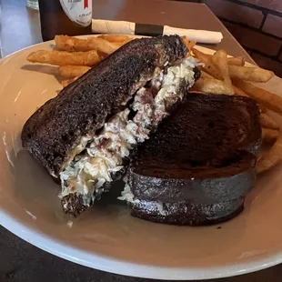 a sandwich and french fries