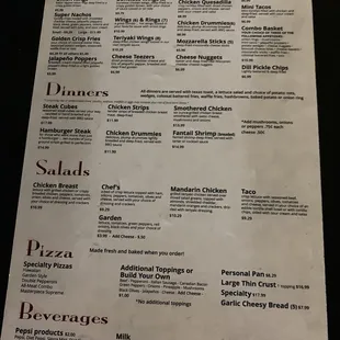 Menus