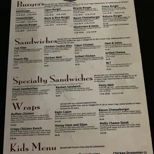 Menus