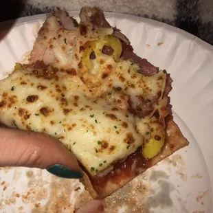 Thin crust medium pizza