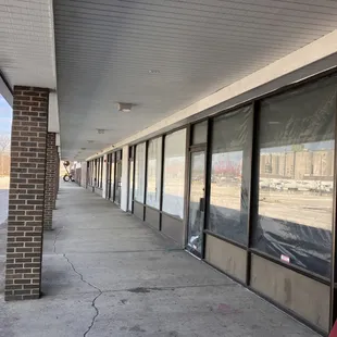 It's a fairly intimidating, empty strip mall from the outside