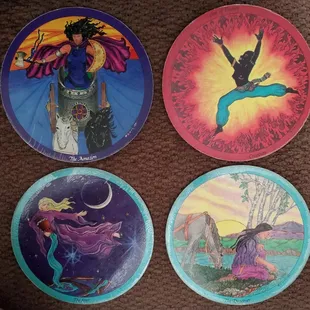Tarot cards are used during an intuitive reading.