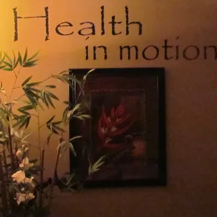 MASSAGE is HEALTH is MOTION