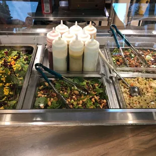 Today's menu assorted salads