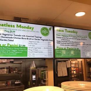 menus and prices