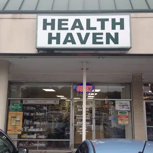 the front of a health haven store