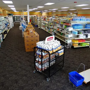 a view of a grocery store