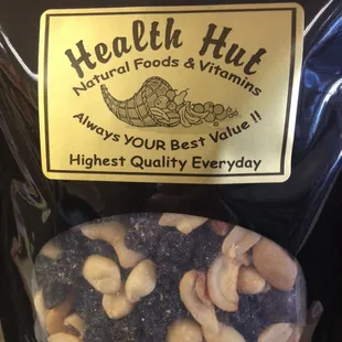 Many assorted dried fruits &amp; nuts