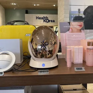 products displayed on a table