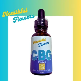 2,500mg CBG Broad-Spectrum Tincture Oil that helps with cognitive ability plus reduce pain and inflammation.