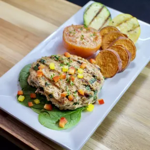 Spinach Feta Chicken Burger