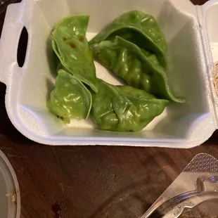 A7. 6 Green Vegetable Dumplings