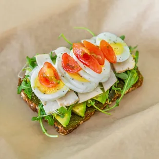 Avocado Turkey Egg Toast