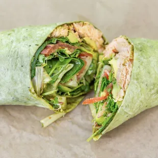 Grilled Salmon Wrap
