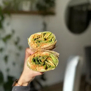 Basil Chicken Wrap
