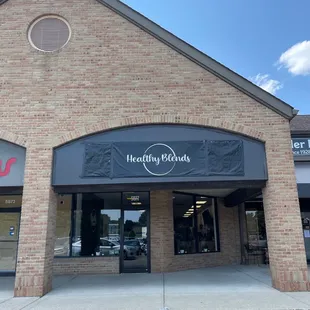 the front of the store