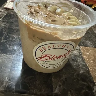 Delicious Banana Foster smoothie bowl for din!...