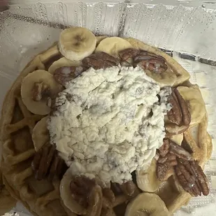 Waffle revealed! Yum!