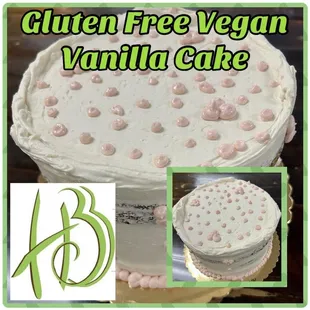 Gluten free vegan vanilla cake