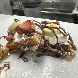 food, waffles