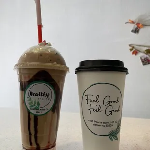 Smoothie and tea combo