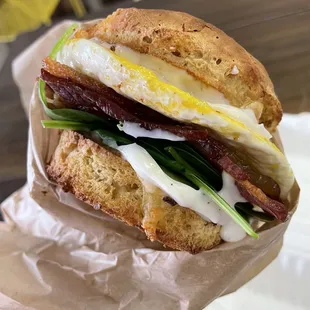 Breakfast egg sammie