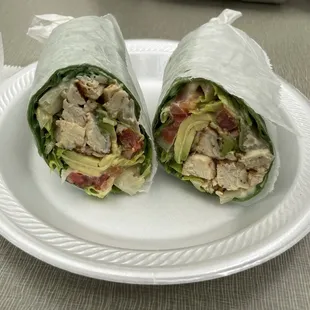 Caeser Chicken Caesar Wrap HUGE