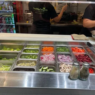 interior, salads