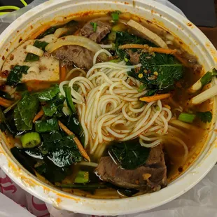 Beef bun bo hue - Spice level 10!