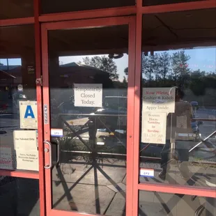 temporarily closed, don't waste your and gas like I did