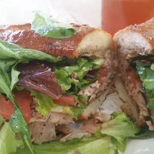 Honey turkey sandwich