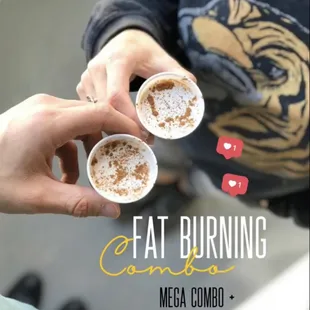 two people holding cups of coffee