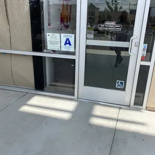 the door to the store