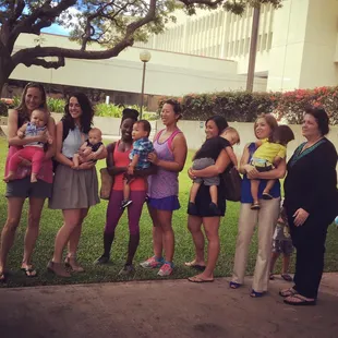 Moms advocating for breastfeeding rights