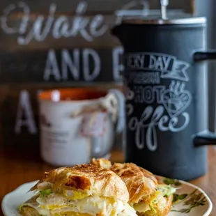 Breakfast croissant &amp; Coffee