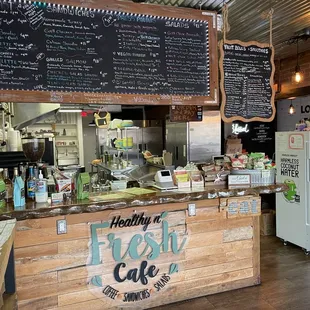 Interior of cafe