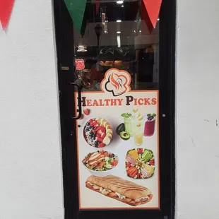 Healthy Picks Window Sign