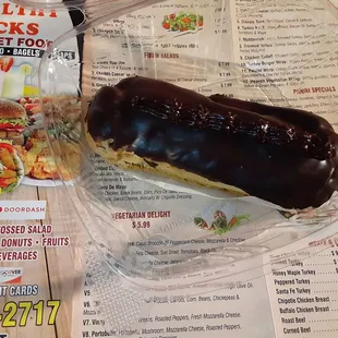 Eclair &amp; menu from Healthy Picks