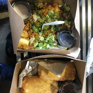 House fried rice &amp; Eggrolls