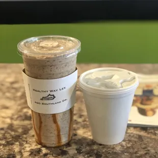 Pumpkin chocolate chip muffin shake