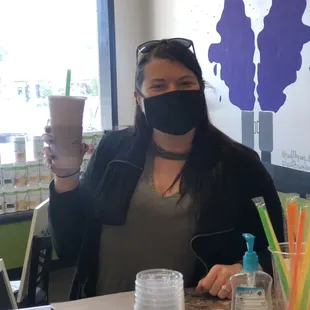 Pumpkin cheesecake shake!