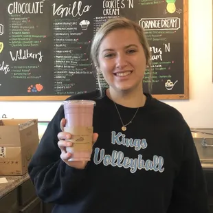 Strawberry shortcake shake!