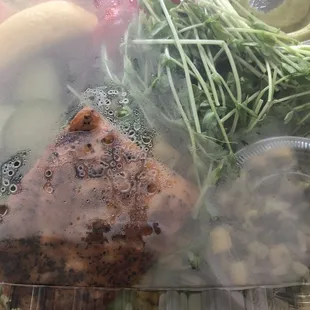 Salmon Salad with lime cilantro &amp; wild rice - Delivered!