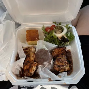 Red beans & blackened chicken.