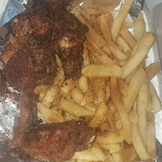 Wings with Fries