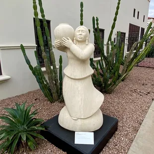 Many pieces of art are also on display around the grounds.