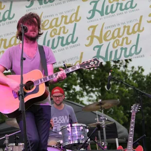 Graham Colton on stage at Heard on Hurd