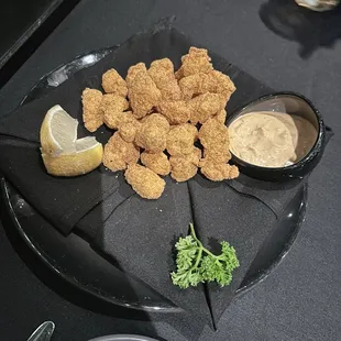 The alligator bites were good