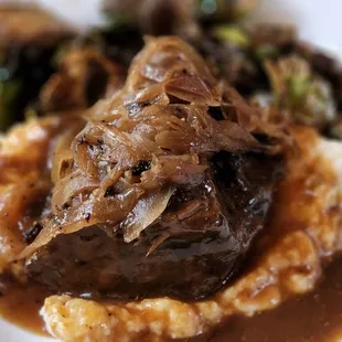 Braised Short Rib over grits